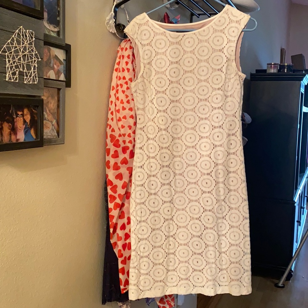 Jessica Howard Cream Stretchy Dress size 8